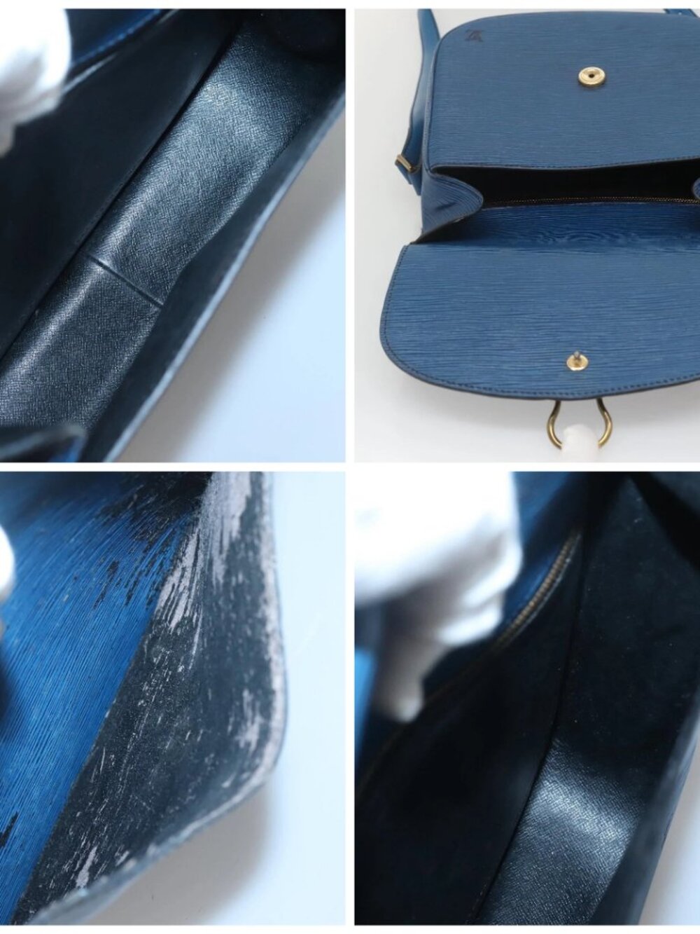 LOUIS VUITTON Epi Saint Cloud GM Shoulder Bag Toledo Blue - Picture 15 of 16